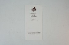 Price List 1979 Ibach Pianos