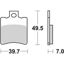PAIR OF BRAKE PADS 143HF 143